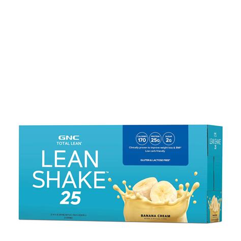 How does Lean Shake 25 - Banana fit into your Daily Goals - calories, carbs, nutrition