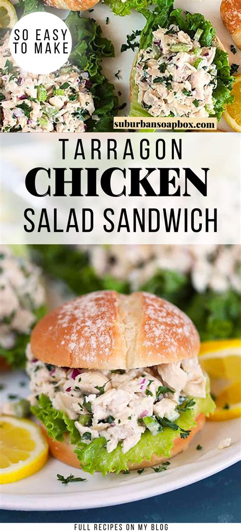 How does Lemon Tarragon Chicken Salad Sandwich fit into your Daily Goals - calories, carbs, nutrition