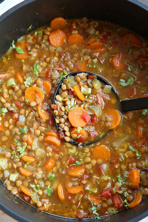 How does Lentil, Pea and Ham Soup fit into your Daily Goals - calories, carbs, nutrition