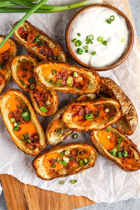 How does Loaded Potato Skins with Cheese & Bacon fit into your Daily Goals - calories, carbs, nutrition