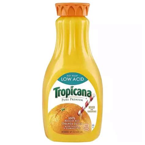 How does Low Acid Orange Juice fit into your Daily Goals - calories, carbs, nutrition