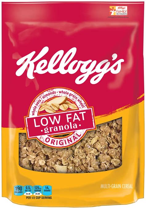 How does Low Fat Granola Cereal fit into your Daily Goals - calories, carbs, nutrition