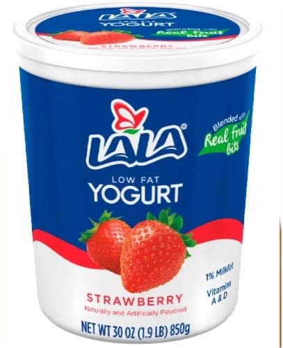 How does Low Fat Strawberry Yogurt by the Ounce fit into your Daily Goals - calories, carbs, nutrition