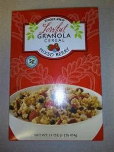 How does Lowfat Granola Cereal Mixed Berry fit into your Daily Goals - calories, carbs, nutrition