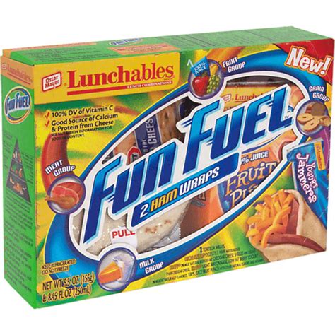 How does Lunchables - Fun Fuel - Ham Wraps fit into your Daily Goals - calories, carbs, nutrition