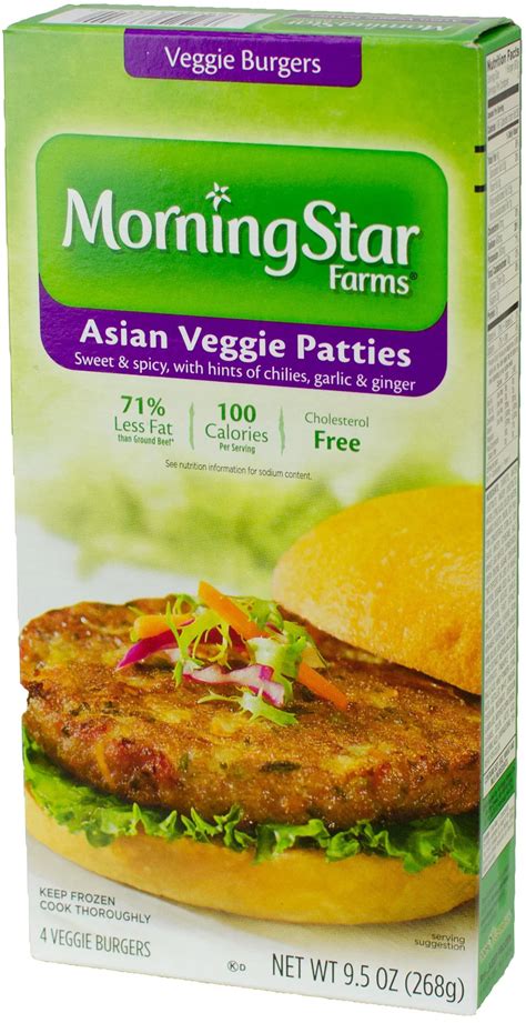 How does MORNINGSTAR FARMS Asian Veggie Patties, frozen, unprepared fit into your Daily Goals - calories, carbs, nutrition