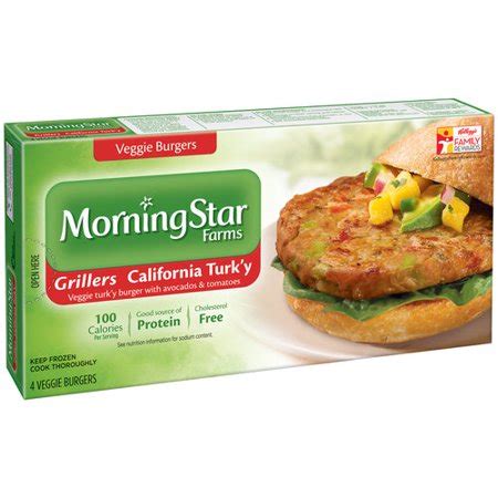 How does MORNINGSTAR FARMS California Turk'y Burger, frozen, unprepared fit into your Daily Goals - calories, carbs, nutrition