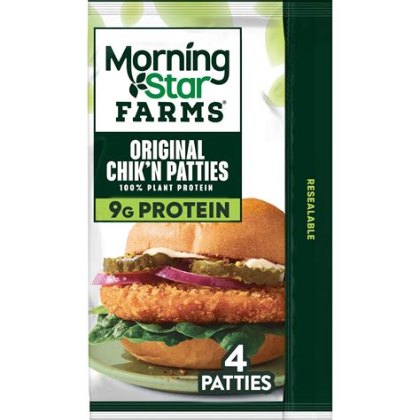 How does MORNINGSTAR FARMS Chik Patties Original, frozen, unprepared fit into your Daily Goals - calories, carbs, nutrition