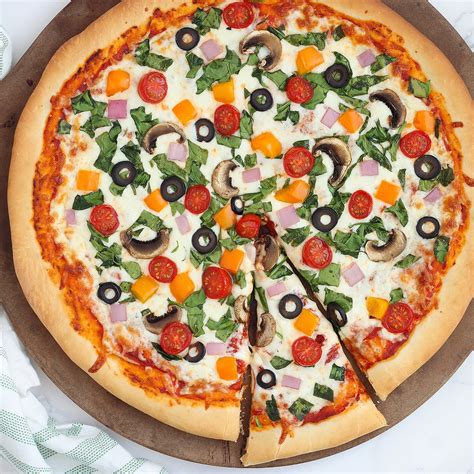 How does MPH Veggie Pizza with White Sauce fit into your Daily Goals - calories, carbs, nutrition