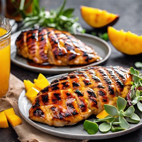 How does Mango Glazed Chicken - 1/4 chicken fit into your Daily Goals - calories, carbs, nutrition