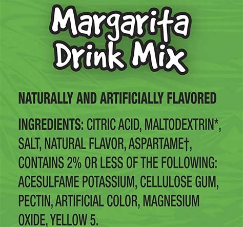 How does Margarita Smoothie Mix (86052.0) fit into your Daily Goals - calories, carbs, nutrition