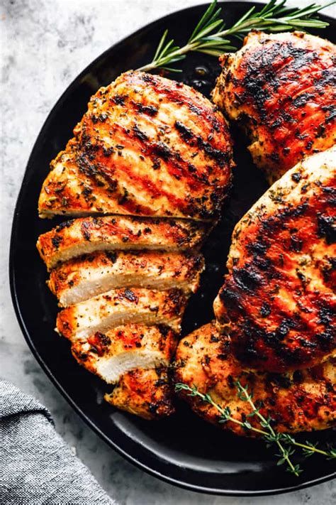 How does Marinated Grilled Chicken Breast fit into your Daily Goals - calories, carbs, nutrition