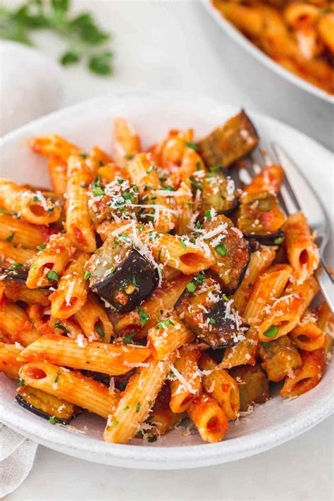 How does Marinated Tomato and Eggplant Pasta fit into your Daily Goals - calories, carbs, nutrition