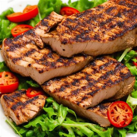 How does Marinated Yellow Fin Ahi Tuna fit into your Daily Goals - calories, carbs, nutrition