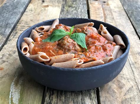 How does Meatballs Spicy Arrabiata Beef & Pork 75/25 TVP Plate fit into your Daily Goals - calories, carbs, nutrition