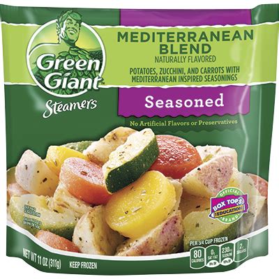 How does Mediterranean Blend Steamers fit into your Daily Goals - calories, carbs, nutrition