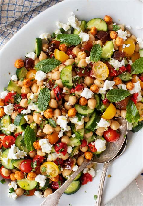 How does Mediterranean Chickpea Salad fit into your Daily Goals - calories, carbs, nutrition