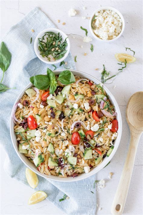 How does Mediterranean Orzo Salad fit into your Daily Goals - calories, carbs, nutrition