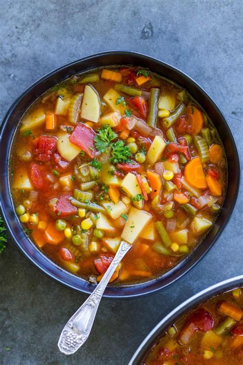 How does Mediterranean Style Vegetable Soup fit into your Daily Goals - calories, carbs, nutrition