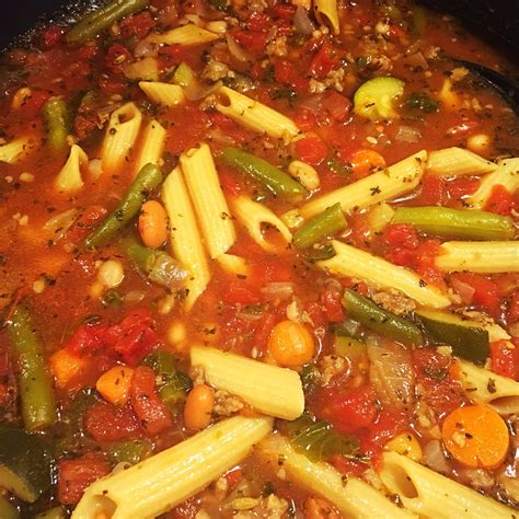 How does Minestrone with Whole Grain Pasta fit into your Daily Goals - calories, carbs, nutrition