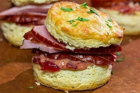 How does Mini Ham Biscuits fit into your Daily Goals - calories, carbs, nutrition