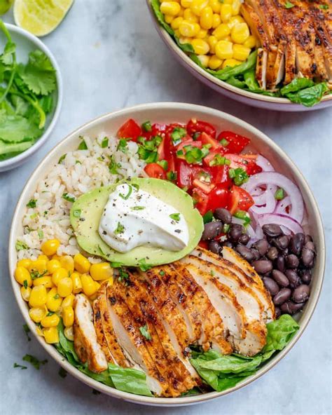 How does Mission District Grilled Chicken Burrito Bowl fit into your Daily Goals - calories, carbs, nutrition