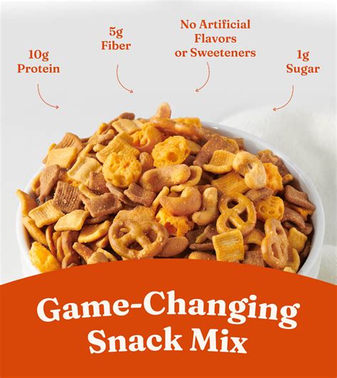 How does Mixers - Snack Mix - Cheddar fit into your Daily Goals - calories, carbs, nutrition