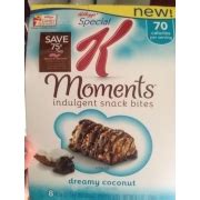 How does Moments (Indulgent Snack Bites) fit into your Daily Goals - calories, carbs, nutrition