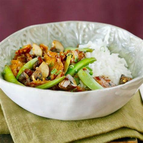 How does Mongolian Seitan Stir-Fry with Rice fit into your Daily Goals - calories, carbs, nutrition