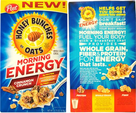 How does Morning Energy Cinnamon Crunch fit into your Daily Goals - calories, carbs, nutrition