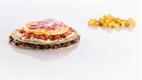 How does Morning Tostada Stack with Mango Salsa fit into your Daily Goals - calories, carbs, nutrition