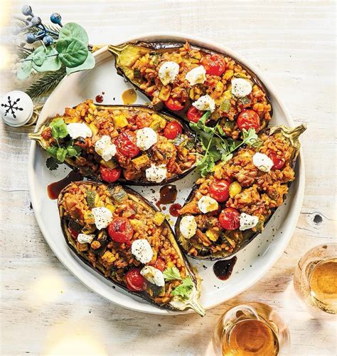 How does Moroccan Style Stuffed Aubergine fit into your Daily Goals - calories, carbs, nutrition