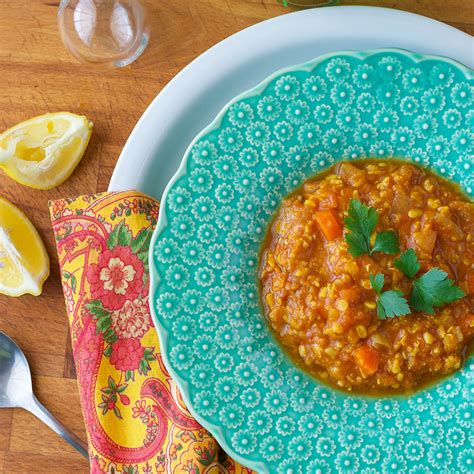 How does Moroccan Vegetable Lentil Soup (PHA) fit into your Daily Goals - calories, carbs, nutrition