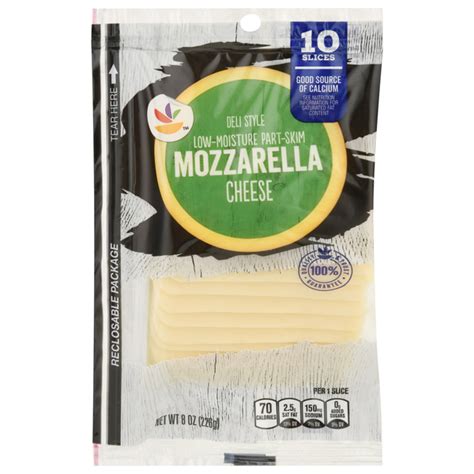 How does Mozzarella Deli Style Sliced Cheese fit into your Daily Goals - calories, carbs, nutrition