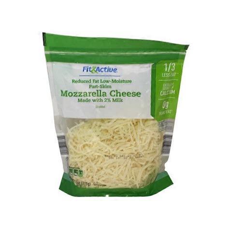 How does Mozzarella Shredded Cheese fit into your Daily Goals - calories, carbs, nutrition