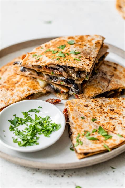 How does Mushroom Quesadillas Prep fit into your Daily Goals - calories, carbs, nutrition