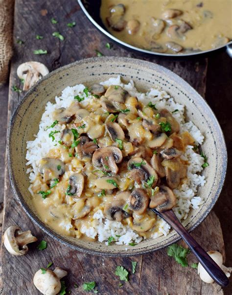 How does Mushroom Stroganoff served with Boiled Rice and Peas fit into your Daily Goals - calories, carbs, nutrition