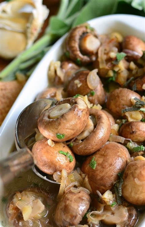 How does Mushrooms with White Wine and Shallots fit into your Daily Goals - calories, carbs, nutrition