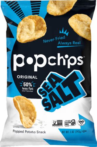 How does Natural Popped Chips - Sea Salt fit into your Daily Goals - calories, carbs, nutrition