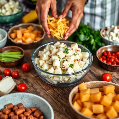 How does New Fashioned Potato Salad fit into your Daily Goals - calories, carbs, nutrition