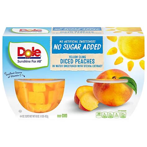 How does No Sugar Added Peaches fit into your Daily Goals - calories, carbs, nutrition