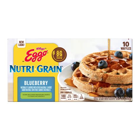 How does Nutri-Grain Blueberry Waffles fit into your Daily Goals - calories, carbs, nutrition