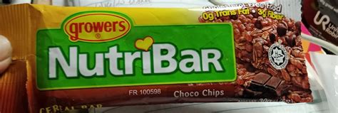 How does Nutribar Choco Chips fit into your Daily Goals - calories, carbs, nutrition