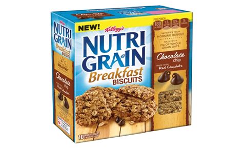 How does Nutrigrain Breakfast Biscuits fit into your Daily Goals - calories, carbs, nutrition