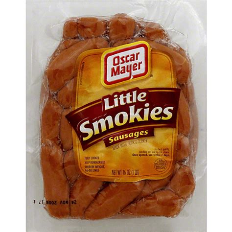 How does OSCAR MAYER, Smokies Sausage Little Cheese (pork, turkey) fit into your Daily Goals - calories, carbs, nutrition