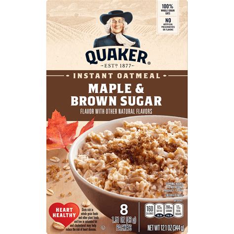 How does Oatmeal, Golden Brown Sugar, Quaker fit into your Daily Goals - calories, carbs, nutrition