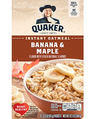 How does Oatmeal Banana Maple fit into your Daily Goals - calories, carbs, nutrition