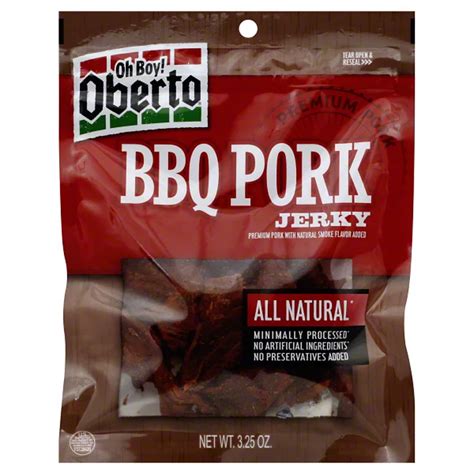 How does Oberto Bbq Pork Jerky fit into your Daily Goals - calories, carbs, nutrition