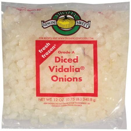 How does Onion Vidalia Diced 1/2