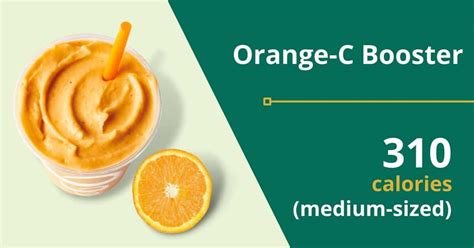 How does Orange C-Booster fit into your Daily Goals - calories, carbs, nutrition